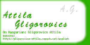 attila gligorovics business card